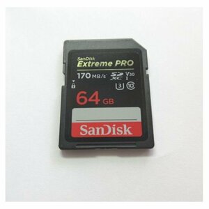 送料無料 訳あり SanDisk Class10 170MB/s SDXCカード 64GB