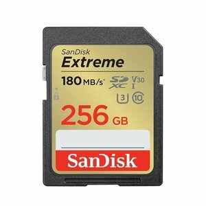 送料無料 SanDisk SDXCカード 256GB UHS-I 180MB/s Extreme SDSDXVV-256G-GNCIN