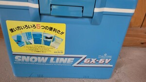 Daiwa SNOW LINE ダイワ スノーライン 6L クーラーボックス GX-6V 釣り道具 