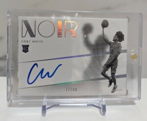 2019-20 Panini Noir Shadow Signatures Coby White Auto /99 #SHS-CWI Rookie Auto RC Chicago Bulls コービー・ホワイト シカゴ・ブルズ