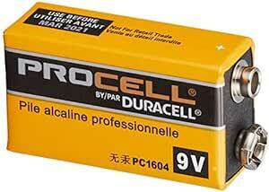 【DURACELL】 デュラセル(Duracell) PROCELLプロセル 9V電池 エフェクター/楽器用アルカリ電池 1個 D