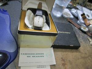 HAMILTON WRIST Watch RUNNING IN AND WITH ORIGINAL BOX AND PAPERS 海外 即決