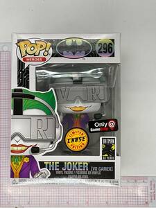 Funko POP The Joker VR Gamer #296 Gamestop Exclusive Chase + Protector - i01 海外 即決