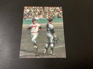良品　カルビー73年　福本（阪急） No.347　プロ野球カード