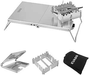 KVASS イワタニ ジュニアコンパクトバーナー CB-JCB 専用 遮熱板 テーブル ステンレス 折り畳み式 遮熱テーブル 風防