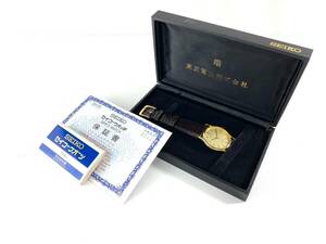 5M2★SEIKO/セイコー★ DOLCE ドルチェ（7741-6030）ゴールド文字盤 クォーツ メンズ腕時計