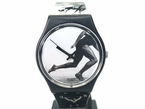 swatch スウォッチ 腕時計 オリンピックポートレイト クォーツ アトランタオリンピック記念 モノクロ 付属品有 稼働品 スイス製