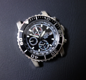 【SEIKO】 セイコー 腕時計 7T62-0CV0 100M クロノグラフ ダイバーズモデル 正常稼働品 本体のみ