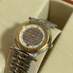 【美品】　BURBERRYS LONDON　バーバリーズ ロンドン 腕時計 アナログ 電池交換済　(240429-ss-3)