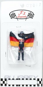 Cartrix 1/43 F1 ドライバー フィギア セバスチャン・ベッテル 2011 レッドブル ドイツ国旗 Sebastian Vettel RED BULL Figure