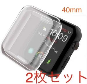 Apple Watch series 4/5/6/SE 40mm クリア 透明 アップルウォッチ シリーズ ケース カバー 全面保護 傷防止 TPU m0sc