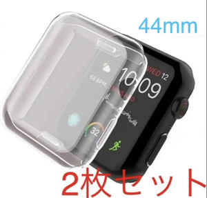Apple Watch series 4/5/6/SE 44mm クリア 透明 アップルウォッチ シリーズ ケース カバー 全面保護 傷防止 TPU m0tc
