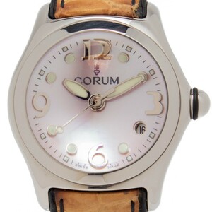 【良品】CORUM バブル 39.250.20 レディース腕時計 コルム ピンク