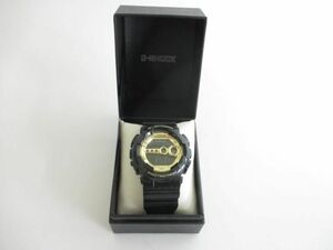 中古 G-SHOCK ジーショック GD-100GB 3263 クォーツ 20BAR 腕時計 時計 ブラック ゴールド 稼働品
