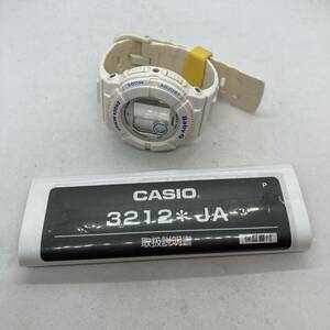 309-0082 CASIO カシオ Baby-G BGD-120 腕時計 ラバーベルト ホワイト 電池切れ 動作未確認
