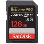 SanDisk Extreme PRO SDXCカード 128GB UHS-I U3 V30 R:200MB/s W:90MB/s 4K Ultra HD対応 SDSDXXD-128G-GN4IN 海外パッケージ品 送料無料 翌日配達