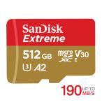 マイクロsdカード microSDXC 512GB SanDisk UHS-I U3 V30 A2 4K R:190MB/s W:130MB/s SDSQXAV-512G-GN6MN 海外パッケージ SA3312QXAV-512G-GN6MN 翌日配達