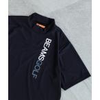 tシャツ Tシャツ メンズ BEAMS GOLF ORANGE LABEL / スポーツロゴ モックタートルネック シャツ