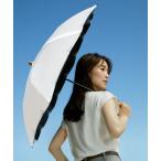 レディース 折りたたみ傘 完全遮光100% 最強の日傘「UVO（ウーボ）」2段折 刺繍スカラップ ミニ
