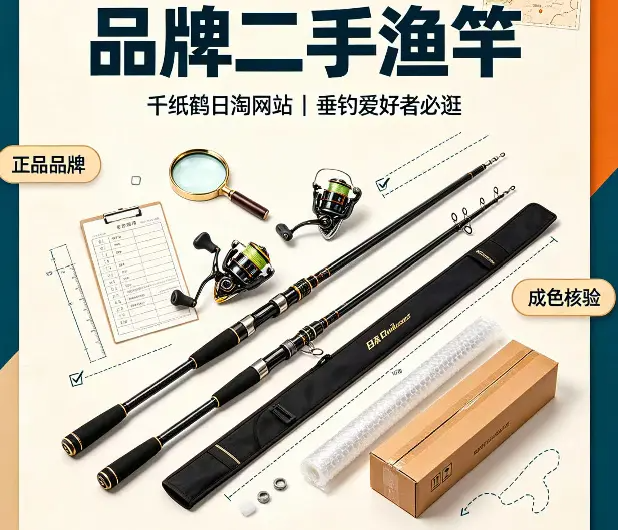 品牌二手渔竿哪里淘靠谱?雅虎二手闲置网站必淘渔竿！